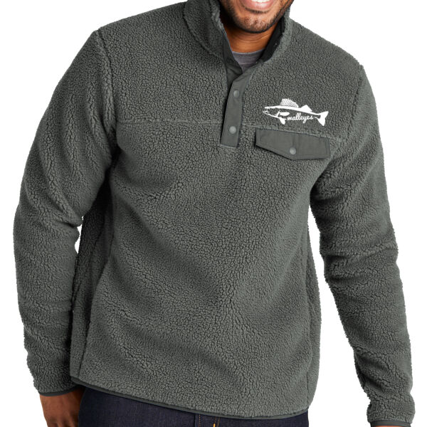 Port Authority® Camp Fleece Snap Pullover - Embroidered Logo Thumbnail
